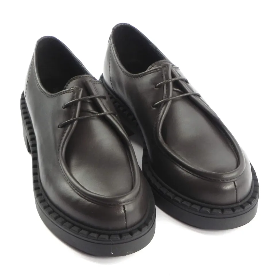 Braune Leder-Ingenieursstiefel