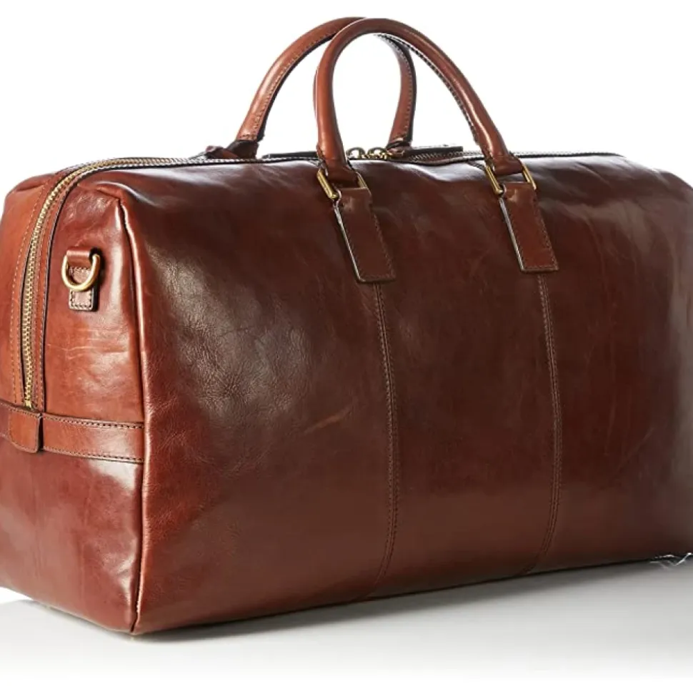 Braune Lederkoffer Reisetasche