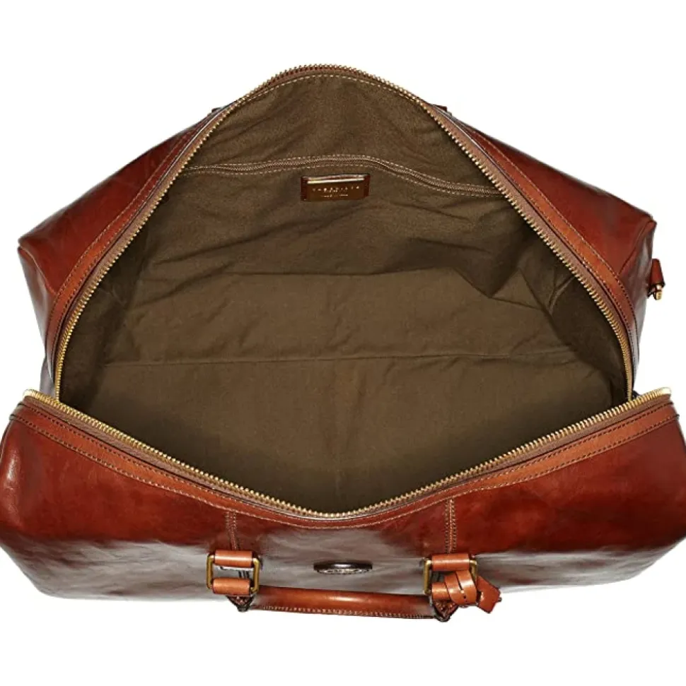 Braune Lederkoffer Reisetasche