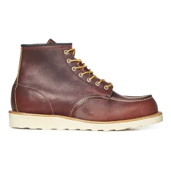 Braune Leder-Schnürstiefeletten