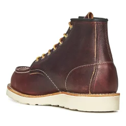 Braune Leder-Schnürstiefeletten