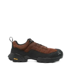 Braune Lederschuhe mit Schnürung