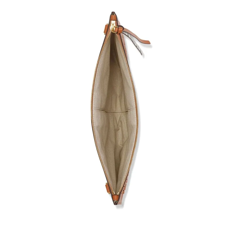 Braune Leder-Schultertasche