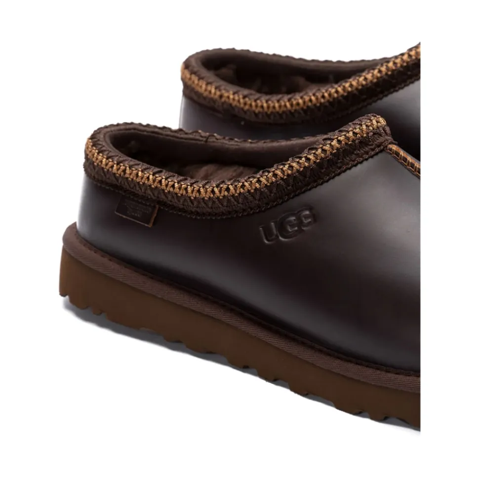 Braune Lederslipper