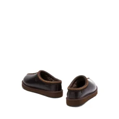Braune Lederslipper