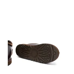 Braune Lederslipper