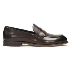 Braune Lederslipper für Herren
