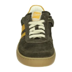 Braune Ledersneaker mit Gummisohle