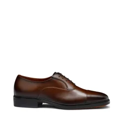 Braune Leder-Sneakers mit Ptera-Sohle