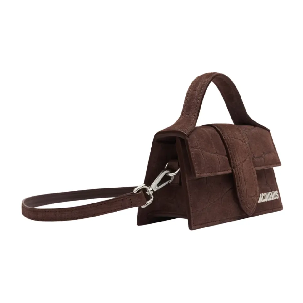 Braune Ledertasche mit Baumwollinterieur