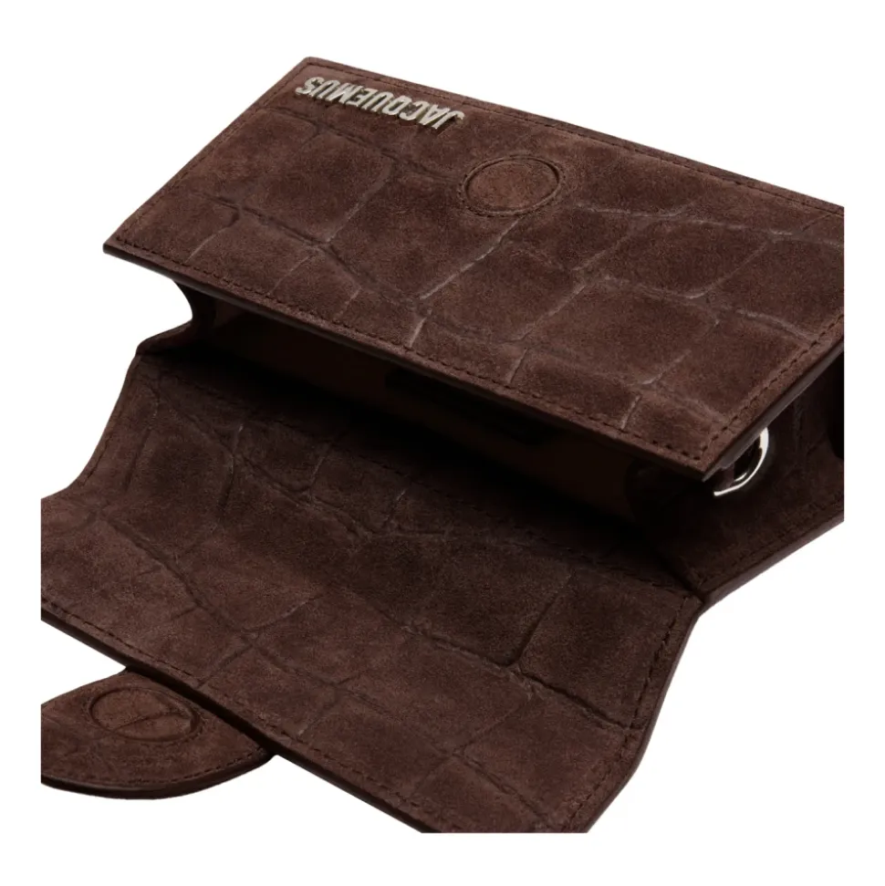 Braune Ledertasche mit Baumwollinterieur