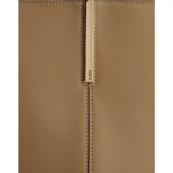 Braune Leder-Tote-Tasche