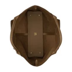 Braune Leder-Tote-Tasche