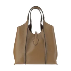 Braune Leder-T-Schnalle Handtasche