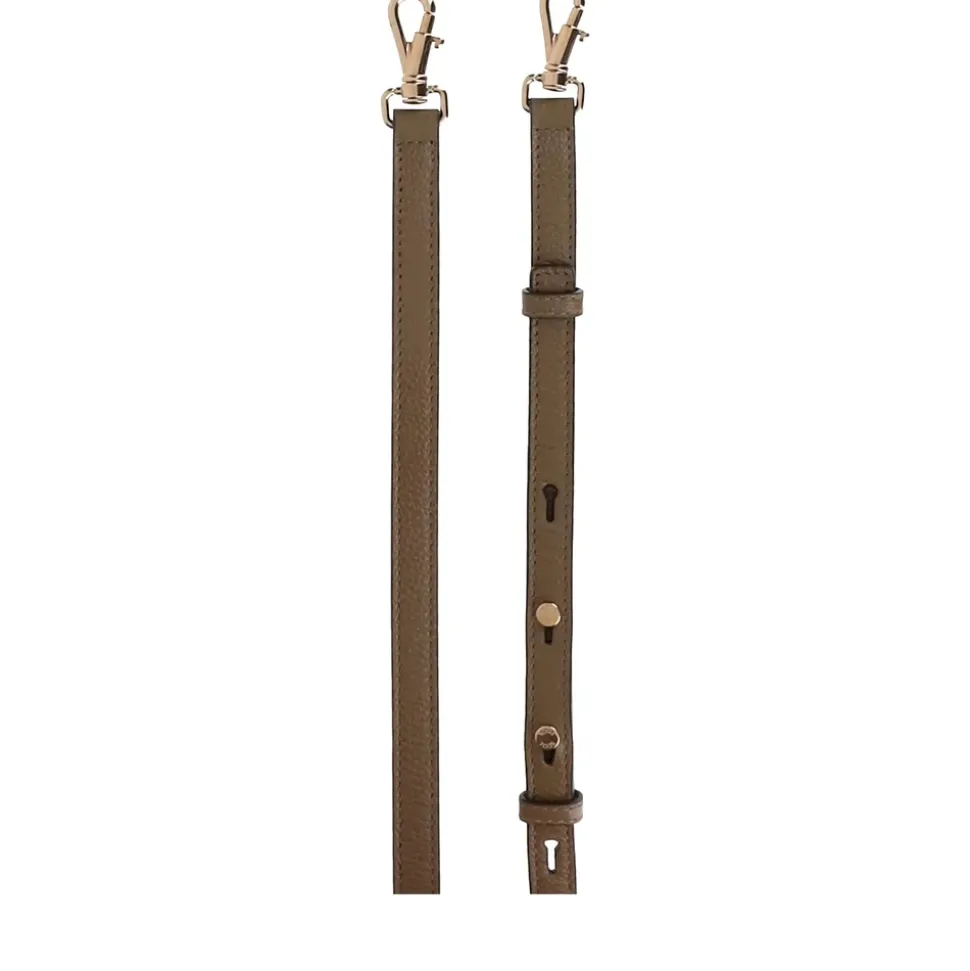 Braune Leder-T-Schnalle Handtasche