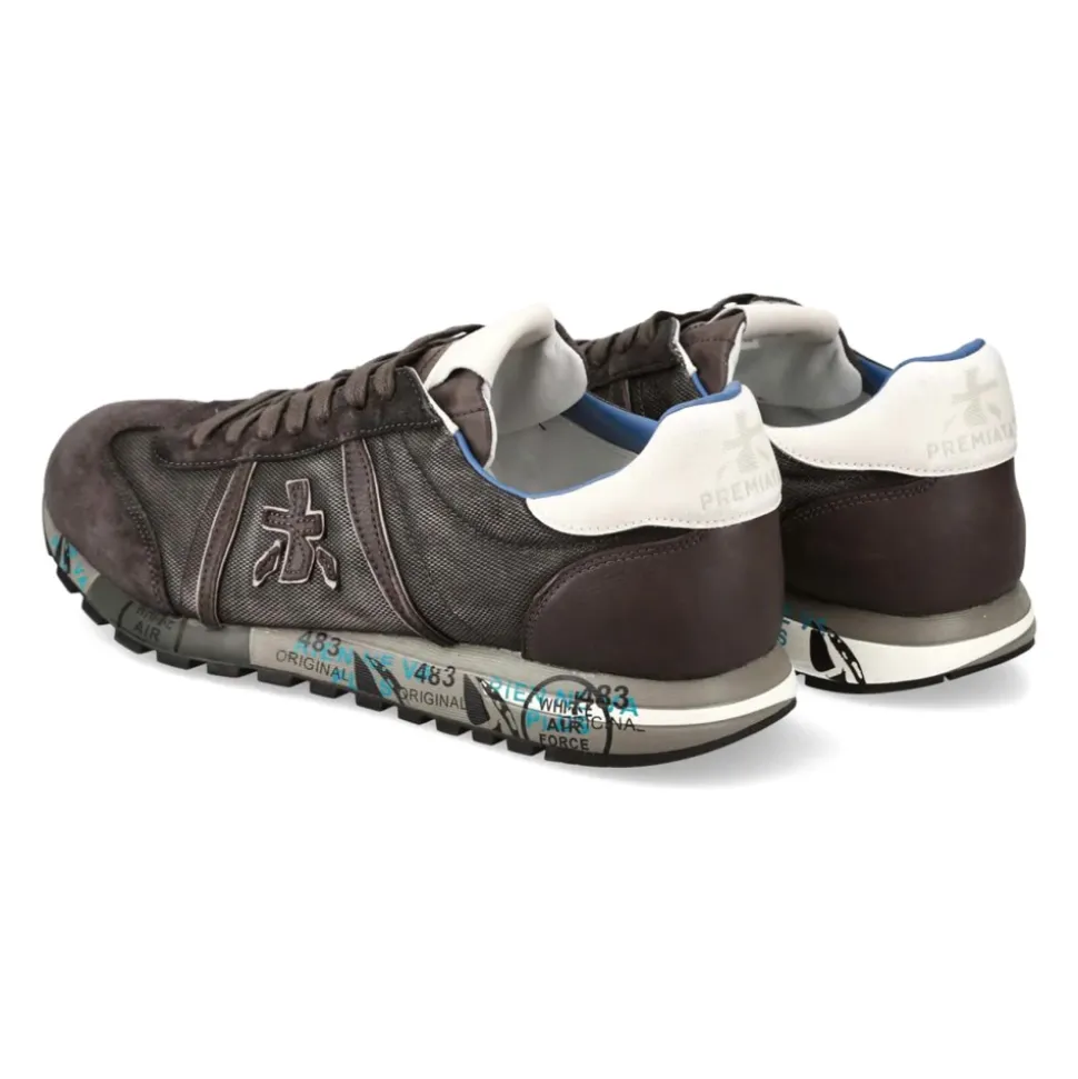 Braune Lucy Sneakers mit Wildledereinsätzen