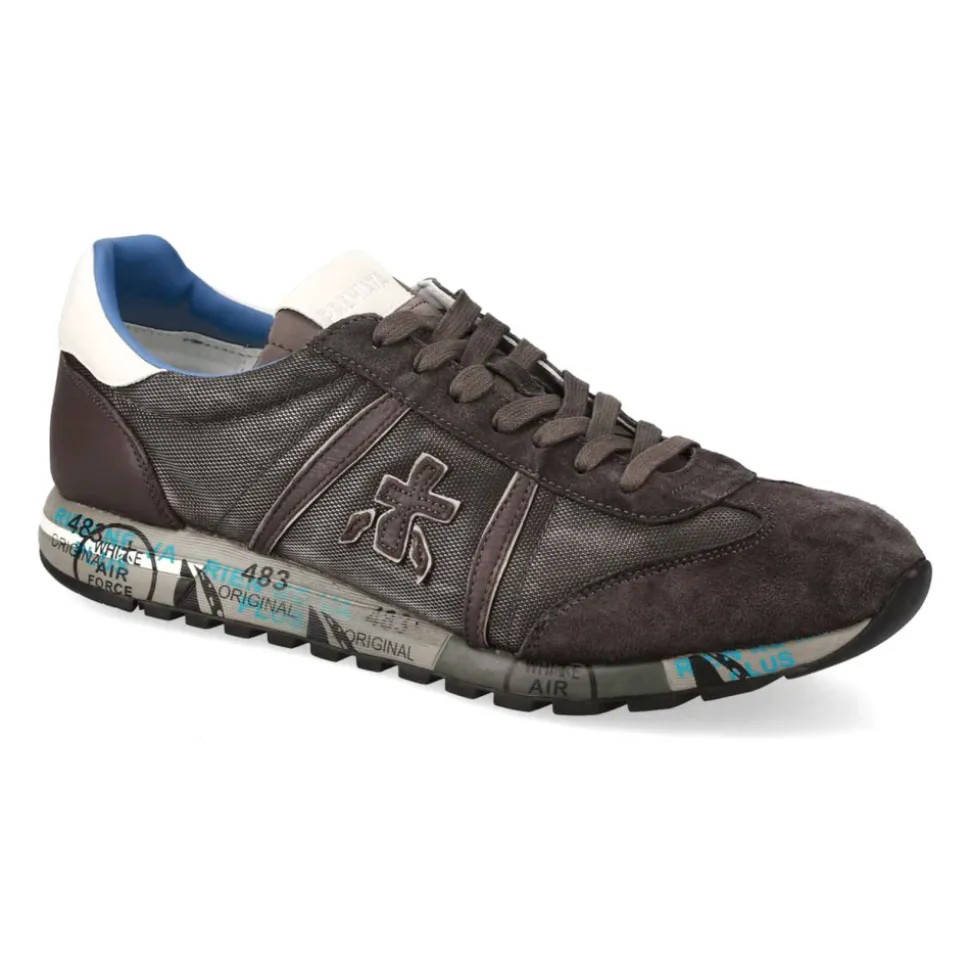 Braune Lucy Sneakers mit Wildledereinsätzen