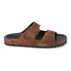 Braune Sandalen mit Doppelten Schnallen