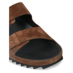 Braune Sandalen mit Doppelten Schnallen