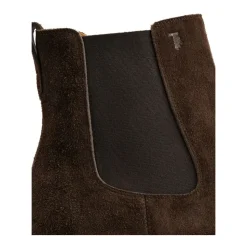 Braune Stiefel mit Elastischen Seitenpaneelen