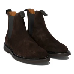 Braune Stiefeletten Elegantes Elastisches Design