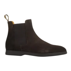 Braune Wildleder Beatles-Style Stiefeletten