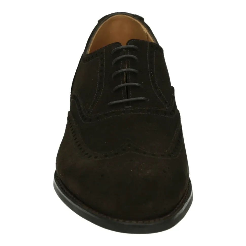Braune Wildleder Business Schuhe