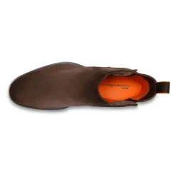 Braune Wildleder Chelsea Stiefel Leichter Stil