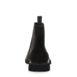 Braune Wildleder Chelsea Stiefel Mann