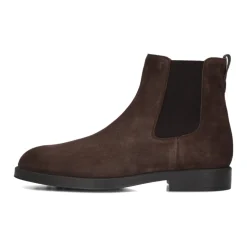 Braune Wildleder Chelsea Boots für Herren