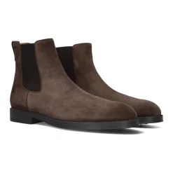 Braune Wildleder Chelsea Boots für Herren