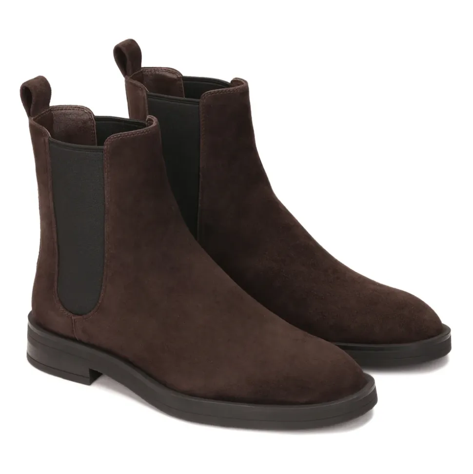 Braune Wildleder Chelsea-Boots