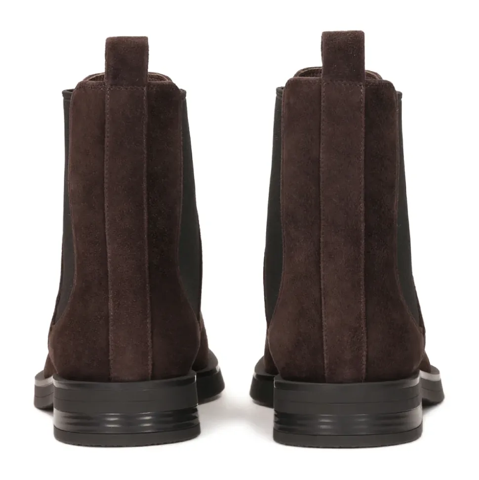 Braune Wildleder Chelsea-Boots