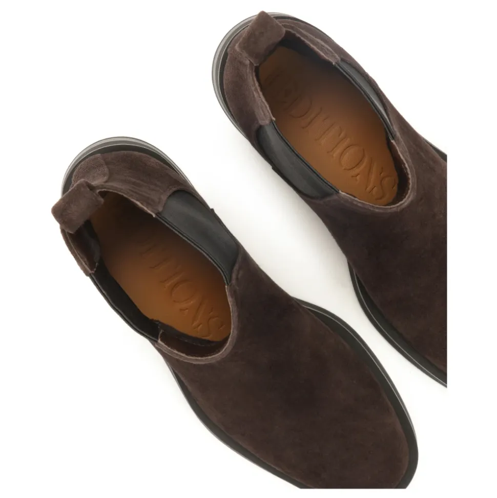 Braune Wildleder Chelsea-Boots