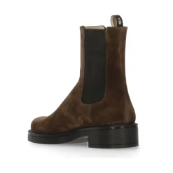 Braune Wildleder Leder Stiefeletten