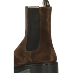 Braune Wildleder Leder Stiefeletten