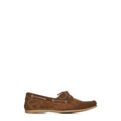 Braune Wildleder Loafer Schuhe