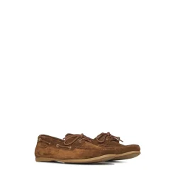 Braune Wildleder Loafer Schuhe