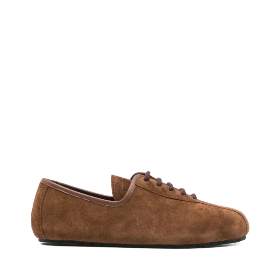 Braune Wildleder Schnürschuhe