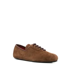 Braune Wildleder Schnürschuhe