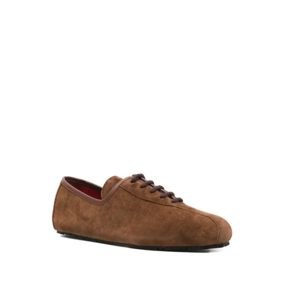 Braune Wildleder Schnürschuhe