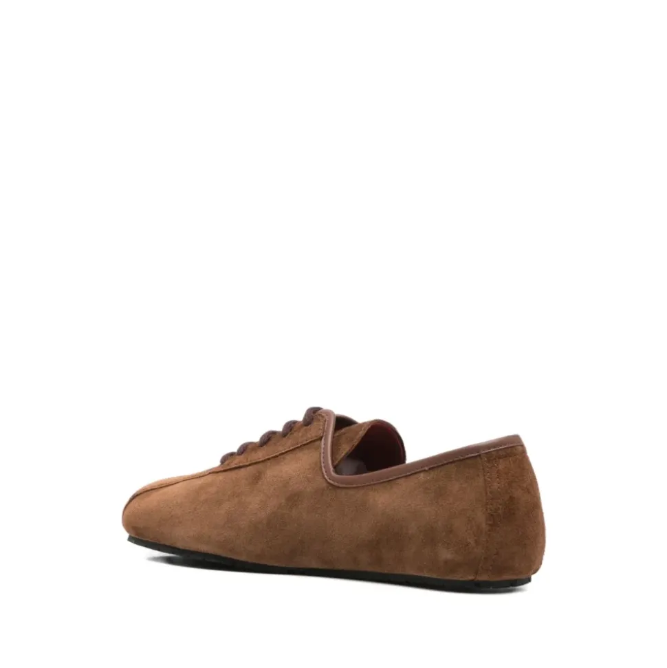 Braune Wildleder Schnürschuhe