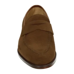 Braune Wildleder Slip-On Schuhe