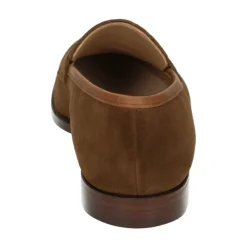 Braune Wildleder Slip-On Schuhe