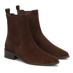 Braune Wildlederhausschuhe.Dieses Produkt fällt klein aus.