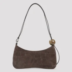 Braune Wildledertasche für stilvolle Ausflüge