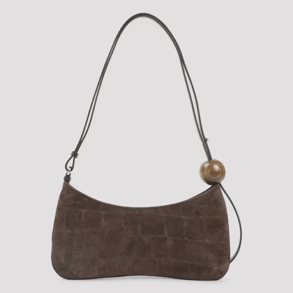 Braune Wildledertasche für stilvolle Ausflüge