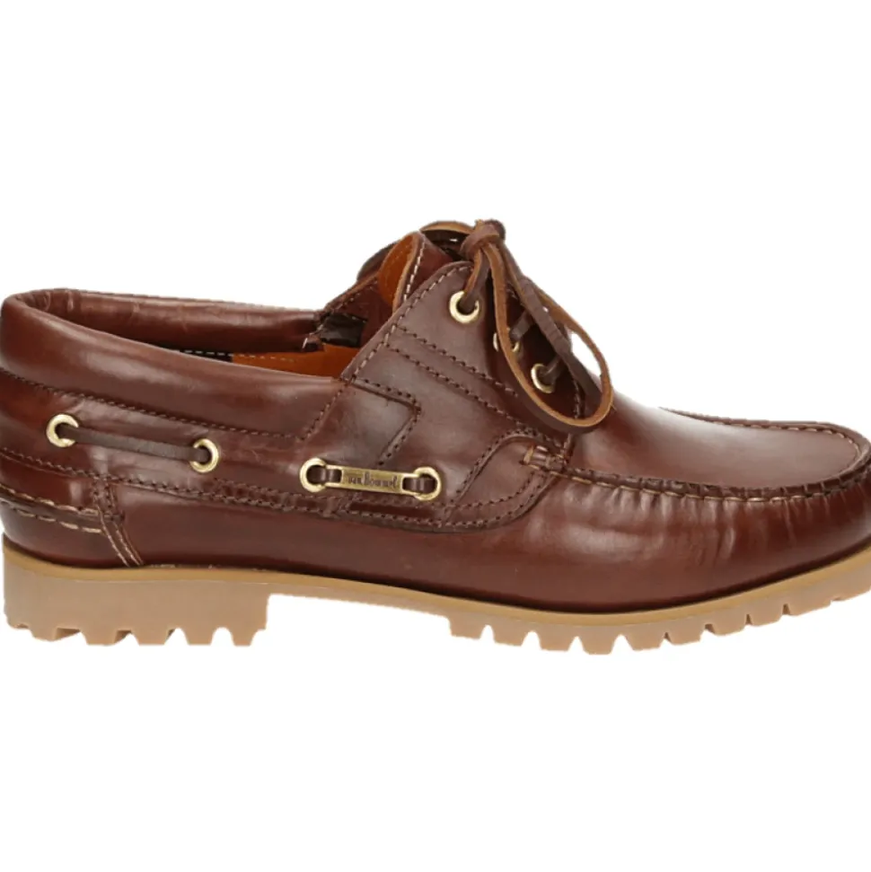 Brauner Bootsschuh mit Gummisohle