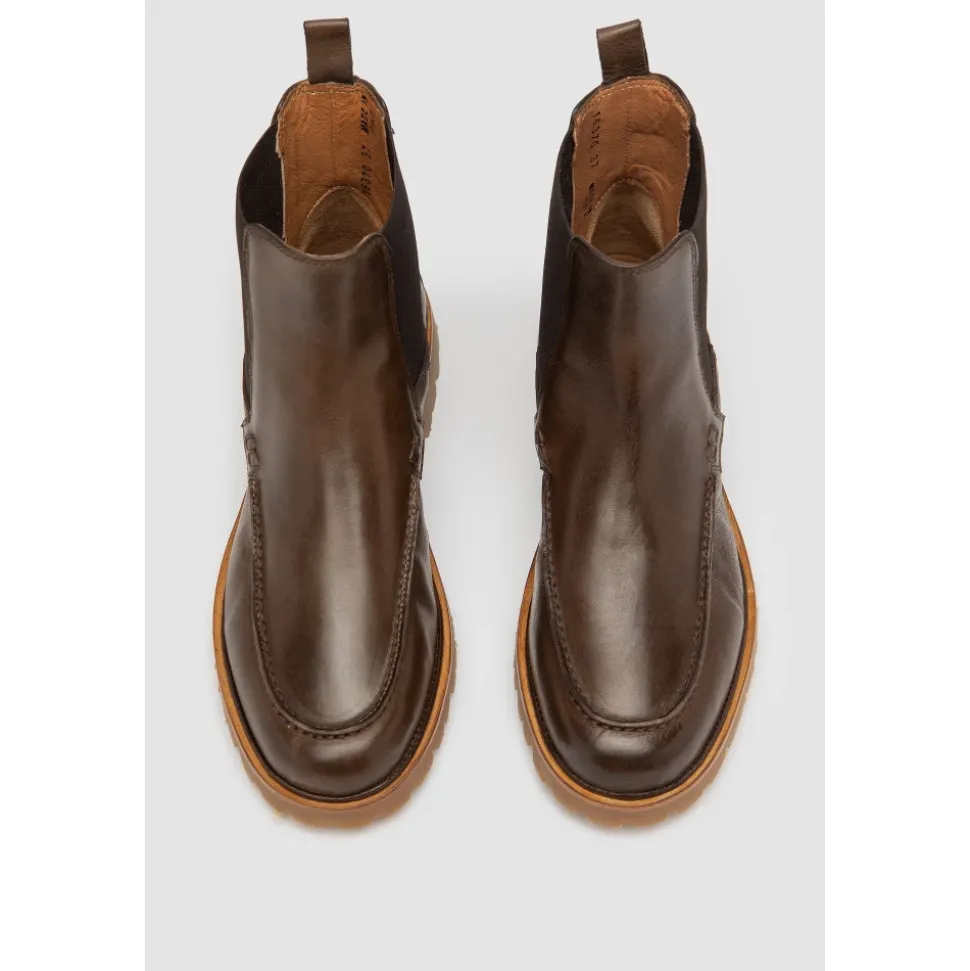 Brauner Chelsea Boot aus Kalbsleder