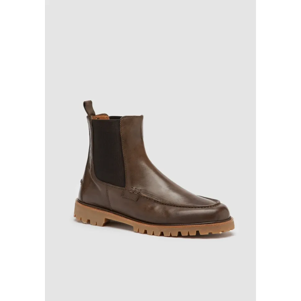 Brauner Chelsea Boot aus Kalbsleder
